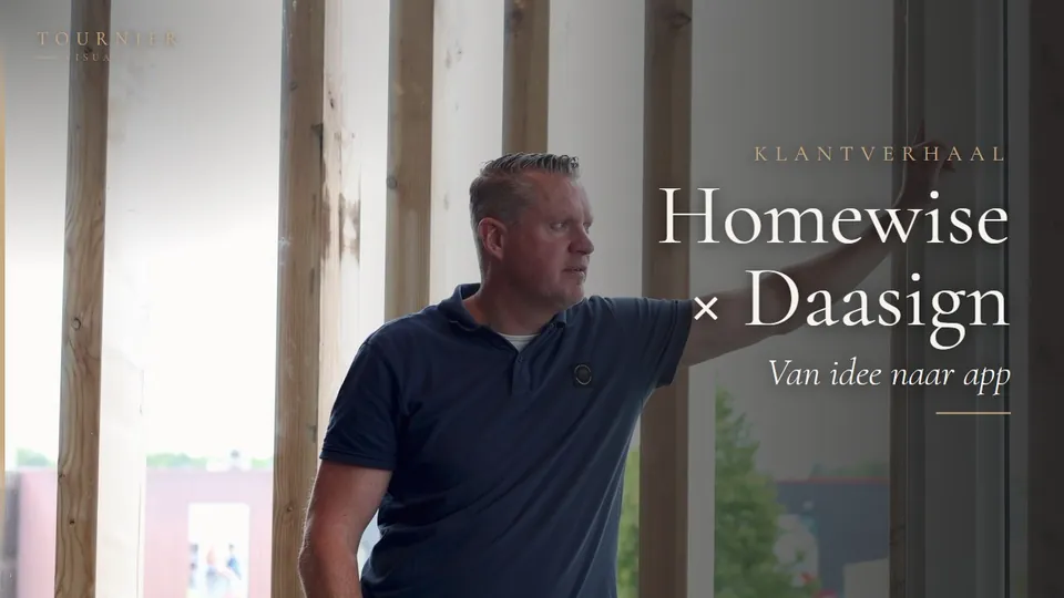 Still uit de klantverhaalvideo van Homewise voor Daasign